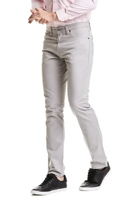 Edward's Jeans Pantalón Gabardina Slim Hombre Tiro Bajo Grey