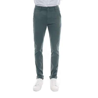 Pantalón Skinny Hombre Gabardina Cemento Edward’s