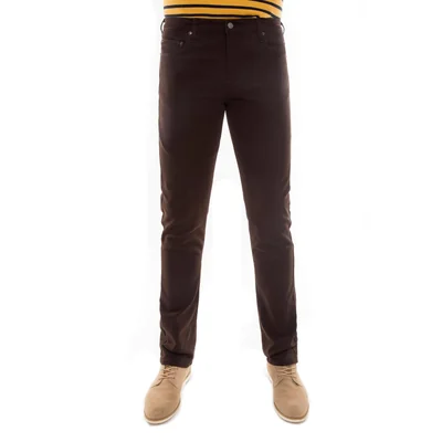 Edward's Pantalón Skinny Hombre Tiro Medio Espresso Tokyo