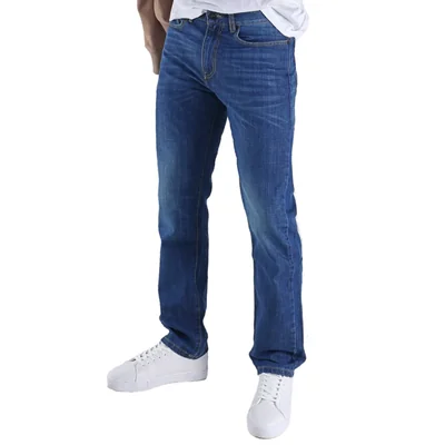 Jeans Slim Hombre Azul Medio Deslavado Stretch Edward’s 7702