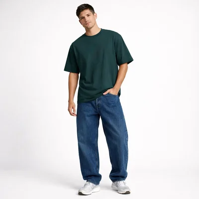Jeans Petroleo Baggy Hombre Stonejnsaz