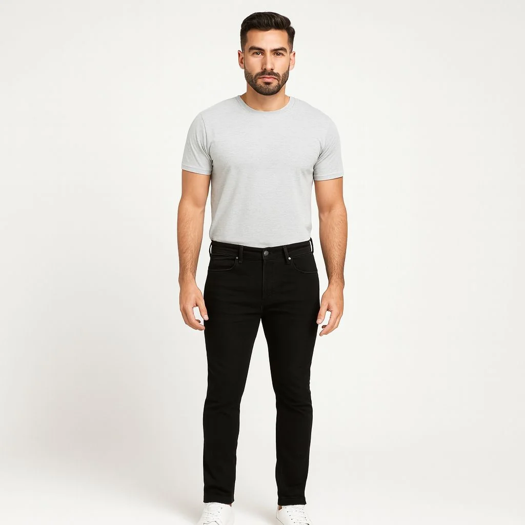 Jeans Negro Hombre Ln408