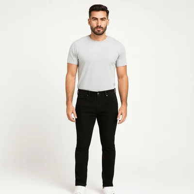 Jeans Negro Hombre Ln408
