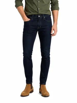 Edward's Jeans Skinny Hombre Tiro Medio Azul Oscuro 2211