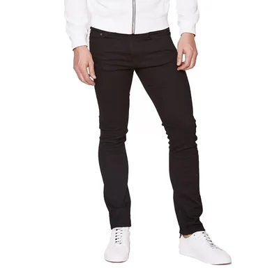 Jeans Skinny Hombre Stretch Negro Tiro Medio Edward’s 5500