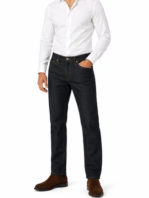 Jeans Slim Hombre Azul Oscuro Stretch Tiro Bajo Edward’s 01Bex