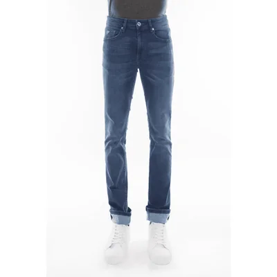 Edward's Jeans Skinny EJ04 Mezclilla Strech Azul Stone Wash para Hombre