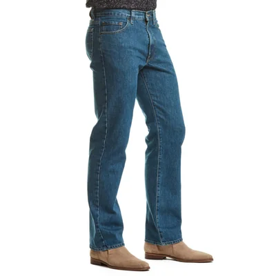 Edward's Jeans Recto Hombre Tiro Alto Azul Petróleo 4860