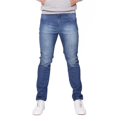 Jeans Slim Hombre Azul Medio Stretch Tiro Bajo Edward’s 7700