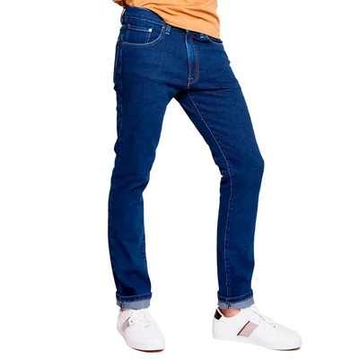Jeans Slim Hombre Azul Índigo Stretch Tiro Bajo Edward’s 1005