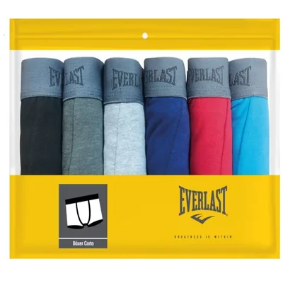 6 Pack Bóxer Corto Everlast para Hombre