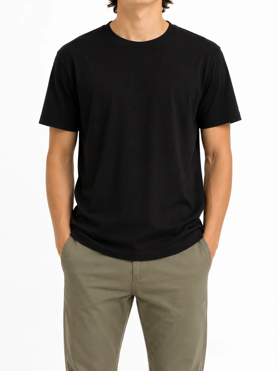 2 Piezas Playera Algodón Caballero Cuello Redondo Scott & Cody
