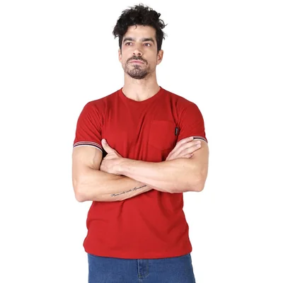Playera Hombre Moda Camiseta Rojo Furor 62107436