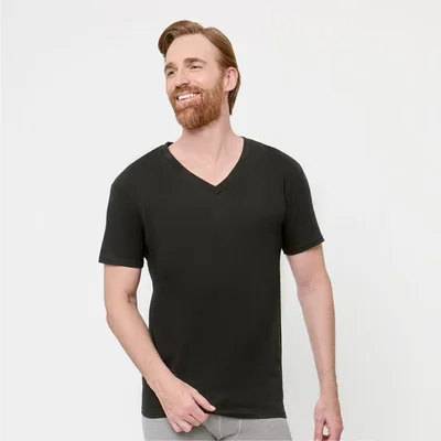 2 Pack Playeras Cuello V Hanes para Hombre