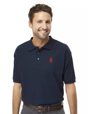 Camisa tipo Polo Marinity Azul Marino manga corta