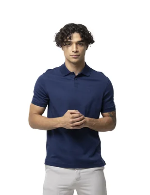 Playera Tipo Polo Boroni De Algodón Pima Premium.