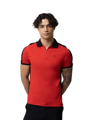 Playera Tipo Polo Boroni De Algodón Pima Premium.