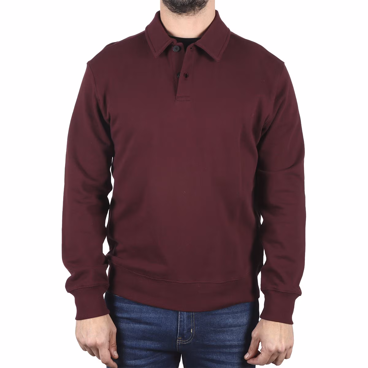 Sudadera Polo Cuello con Botones J.opus para Hombre