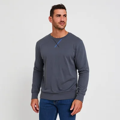 Sudadera Gris Oscuro Skiny Hombre 90538