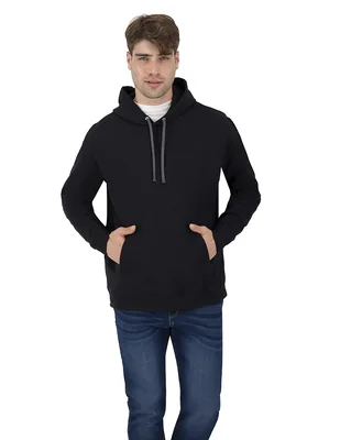 SUDADERA BÁSICA CON CAPUCHA NEGRA EXTRA GRANDE INDICUM HOMBRE