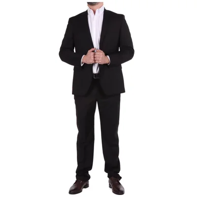 Traje Negro Bruno Magnani para Hombre