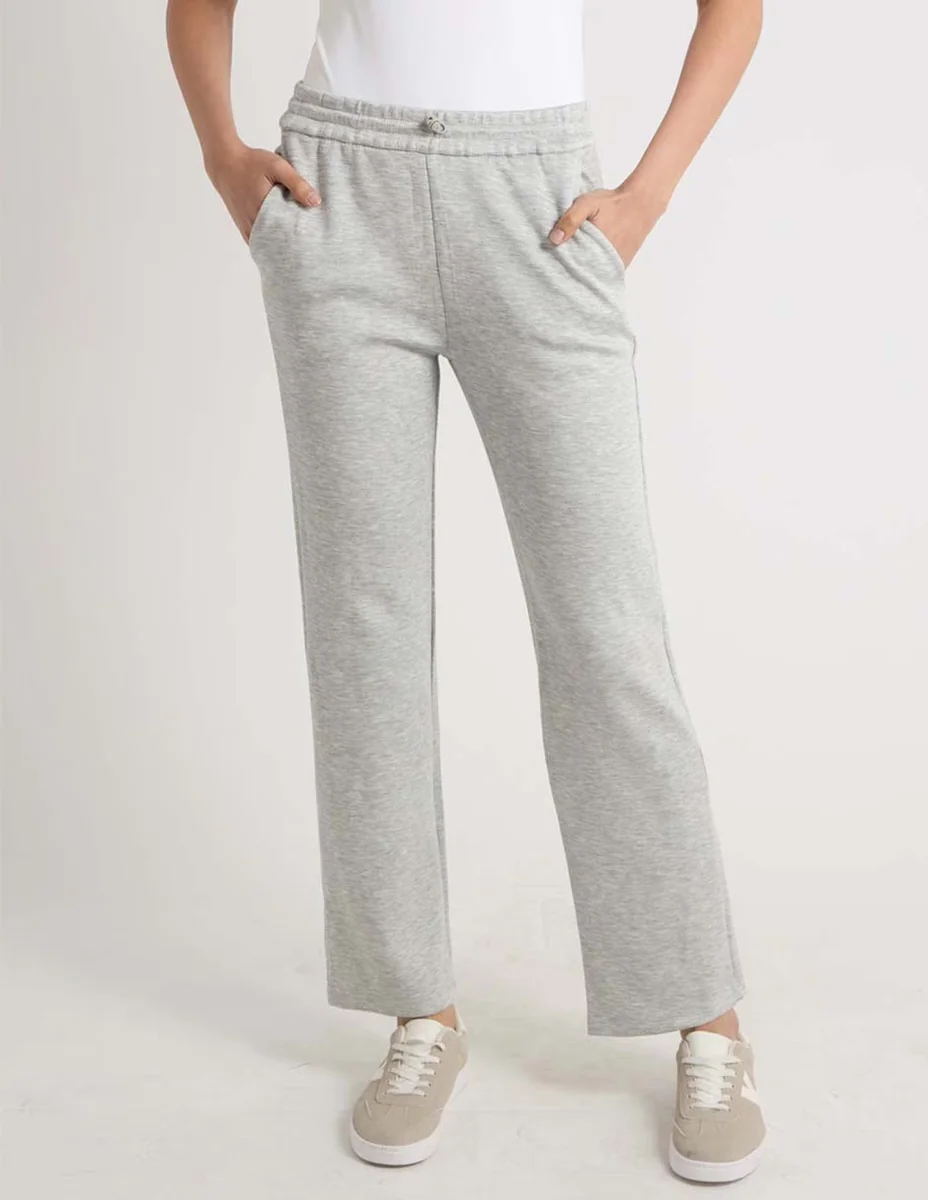 Pants recto coffee bean con elástico para mujer