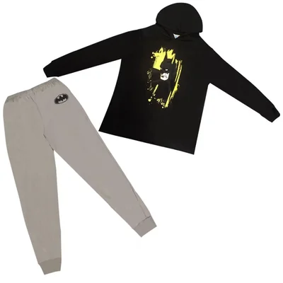 Pijama de Playera y Pantalón con Diseño Batman para Hombre