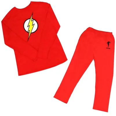 Pijama de Playera y Pantalón con Diseño Flash para Hombre