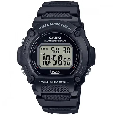 Reloj Casio para Hombre Negro Modelo Elo W219H1Avcf