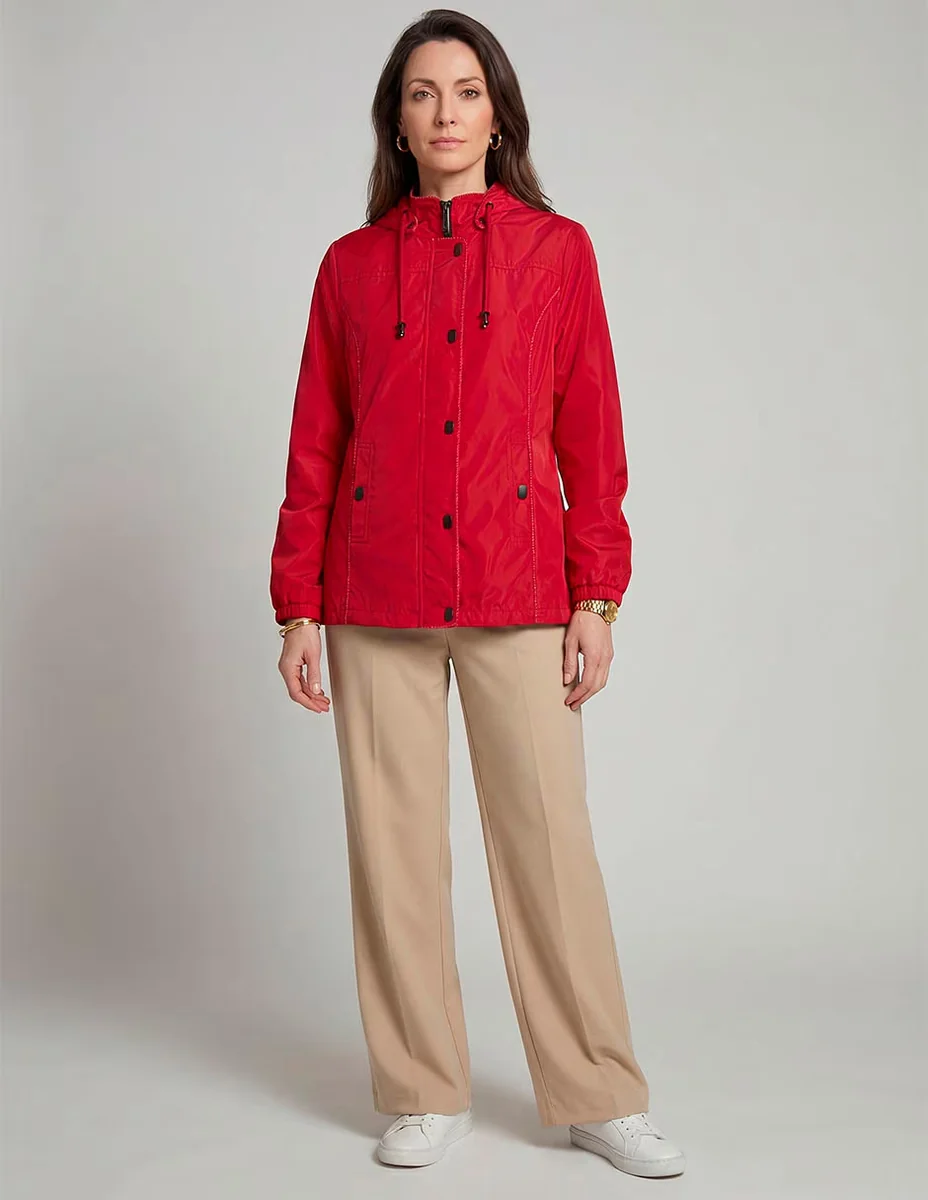 Gabardina No Con Capucha Davinchy Para Mujer