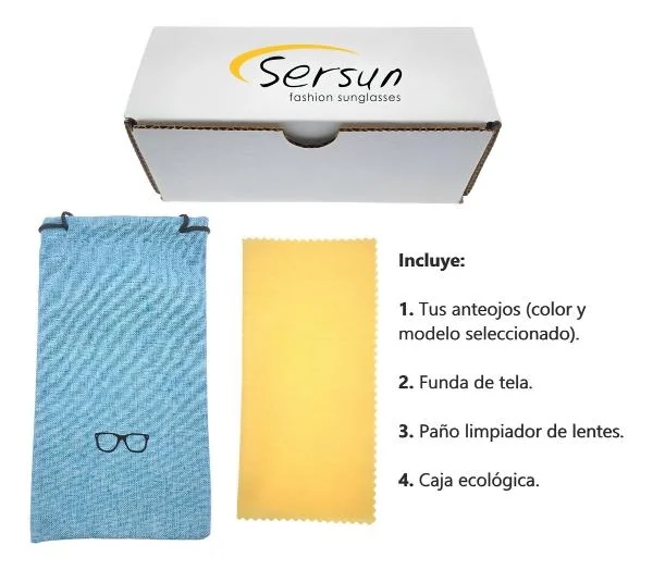 Lentes de sol Sersun SUN33 negro Unisex
