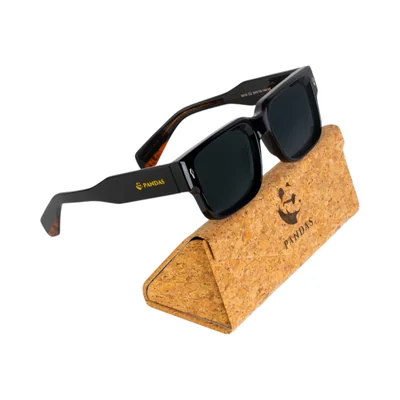 Lentes Gafas de Sol Sofisticados PANDAS para Hombre y Mujer UV400 Vórtice Negro