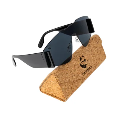 Lentes Gafas de Sol Vanguardistas PANDAS para Hombre y Mujer UV400 Nova Negro