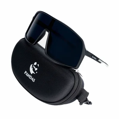 Lentes de Sol Deportivos Polarizados PANDAS Unisex UV400 STORM Negro.