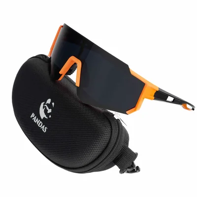 Lentes de Sol Deportivos Polarizados PANDAS Unisex UV400 DART Naranja.