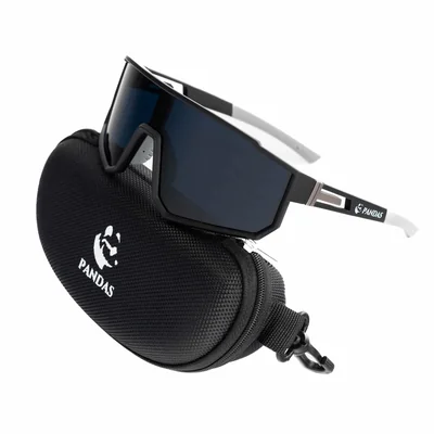 Lentes de Sol Deportivos Polarizados PANDAS Unisex UV400 BLAST Negro.