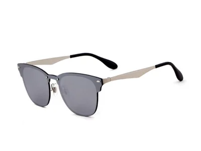 Lentes De Sol Miami Color Plata.