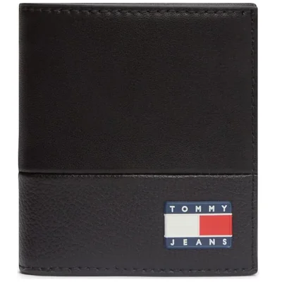 Cartera en Piel Tommy Hilfiger Negro para Hombre