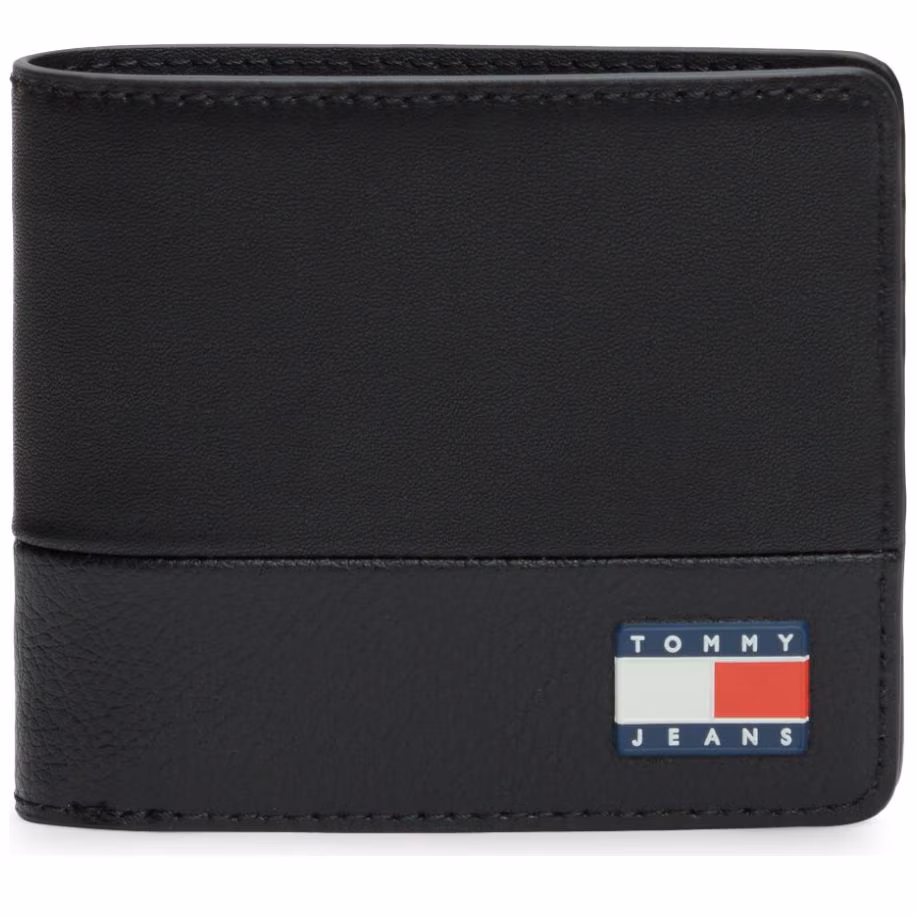 Cartera en Piel Tommy Hilfiger Negro para Hombre