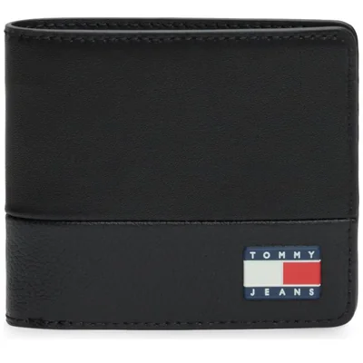Cartera en Piel Tommy Hilfiger Negro para Hombre