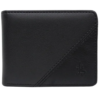Billetera Royal Eco Efecto Piel Polo Club Negro para Hombre