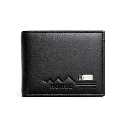 Cartera Horse Imperial Highland Billetera Hombre Negra