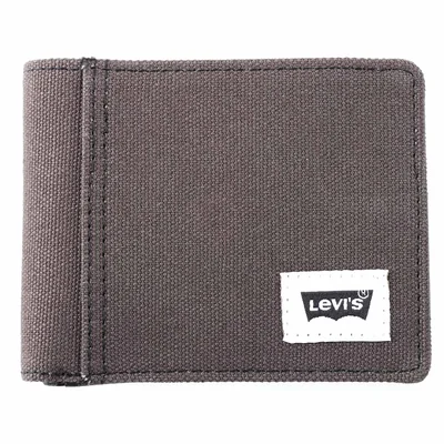 Cartera Levi's Bifold Textil Gris Oscuro para Hombre