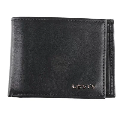 Cartera Bifold Levi's Negra Hombre Clásico