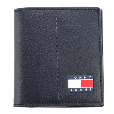Cartera Tommy Jeans Hombre Piel Sintética Azul Marino