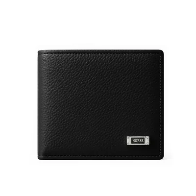 Cartera Plake 2 piel sintética negra Horse Imperial