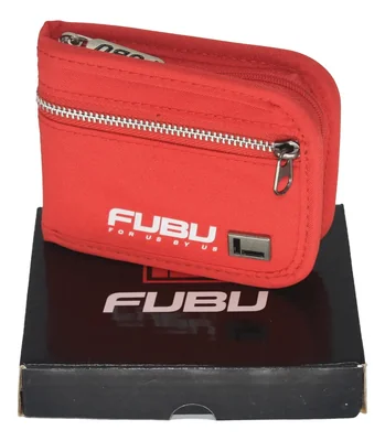 Cartera, Billetera FUBU con cierre, Unisex.