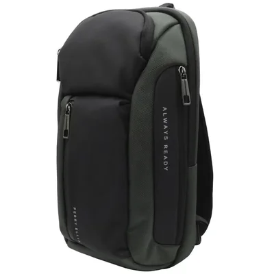 Bolso Bandolera Perry Ellis Gris Combinado para Hombre