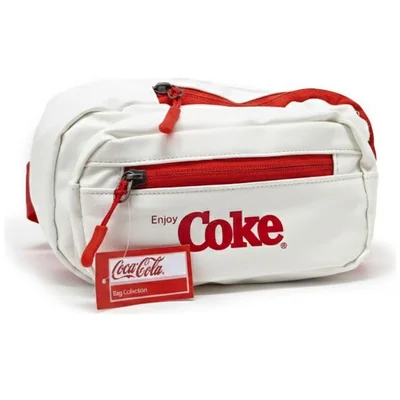 Cangurera Blanca con Diseño Coca Cola