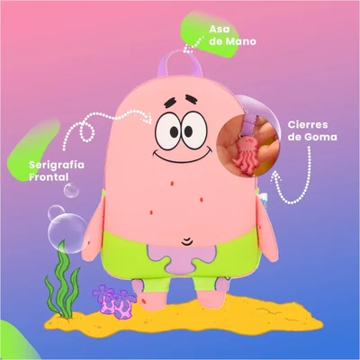Mochila con la Figura Patricio De Bob Esponja Yadatex